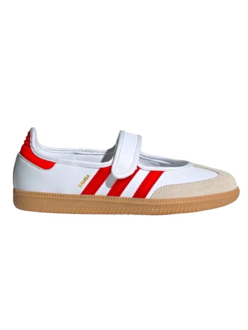 Adidas Samba Mary Jane sneaker Shoes White & Red Size 7 US Womens